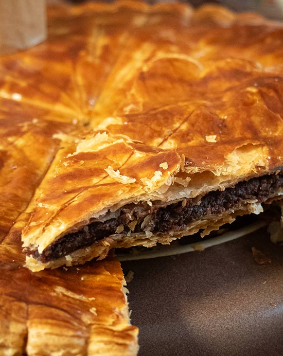 Recette de galette des rois au chocolat noir et au praliné