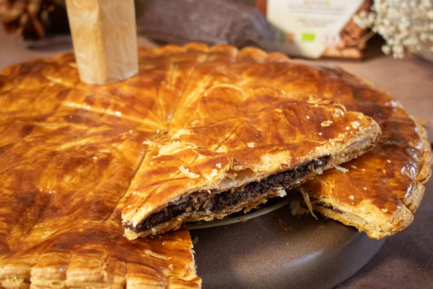 Recette de galette des rois au chocolat noir et au praliné