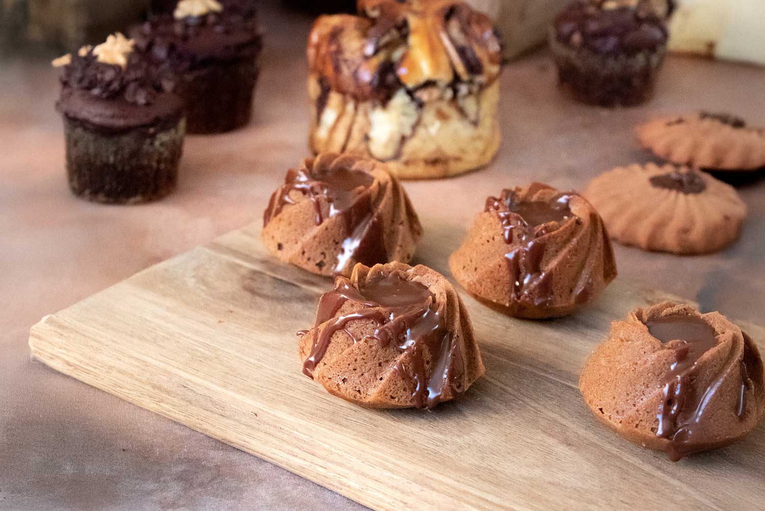 Recette de mini bundt cakes au chocolat au lait
