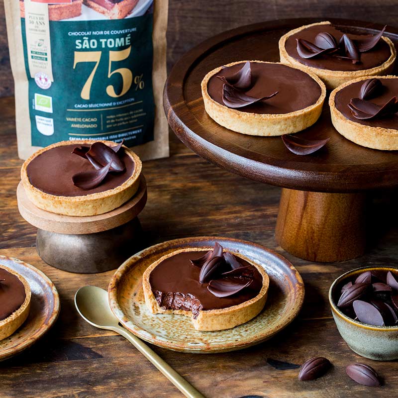 Recette de tartelettes vegan au chocolat noir