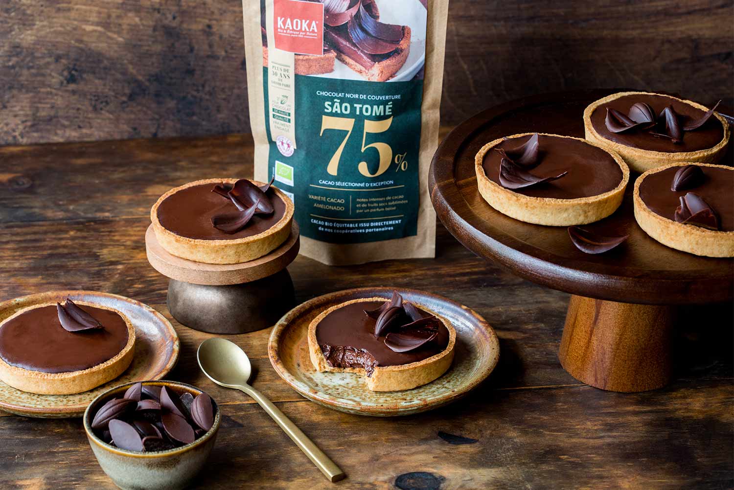 Recette de tartelettes vegan au chocolat noir