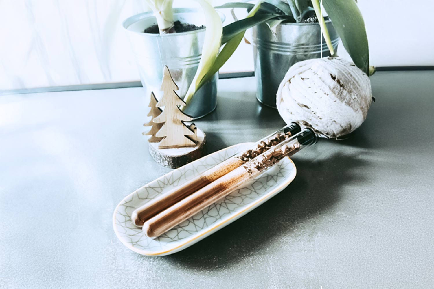 Recette de fioles de chocolat chaud pour offrir