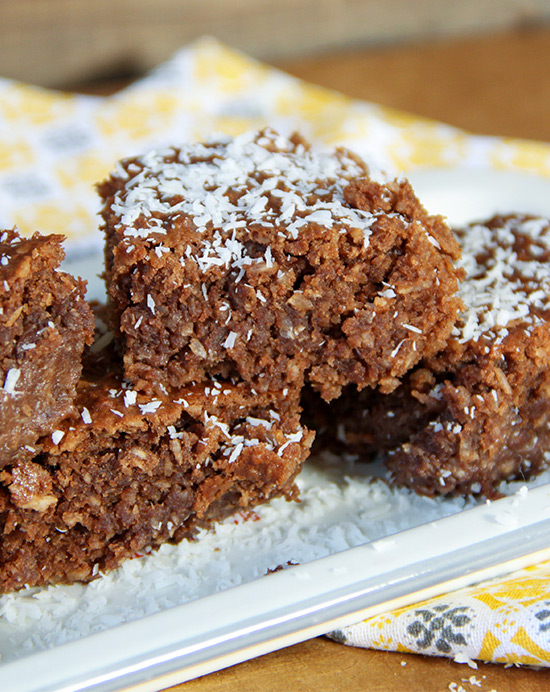 Recette de fondant au chocolat au lait, à la banane et à la noix de coco