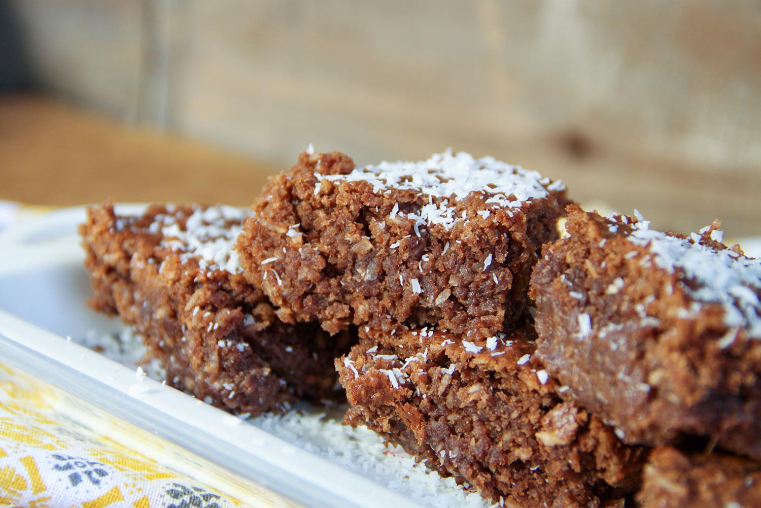 Recette de fondant au chocolat au lait, à la banane et à la noix de coco