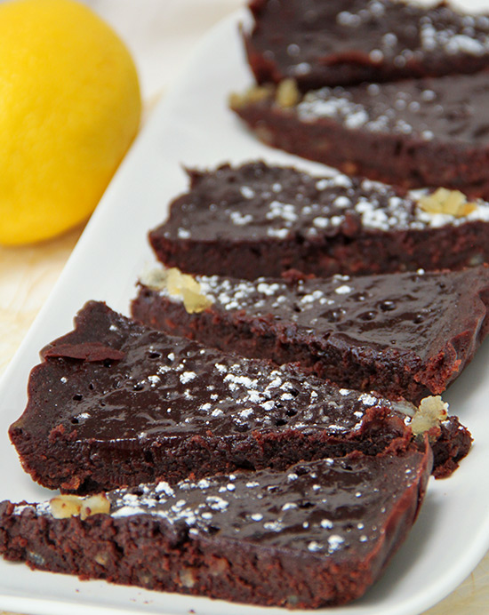 Recette de fondant au chocolat et au citron