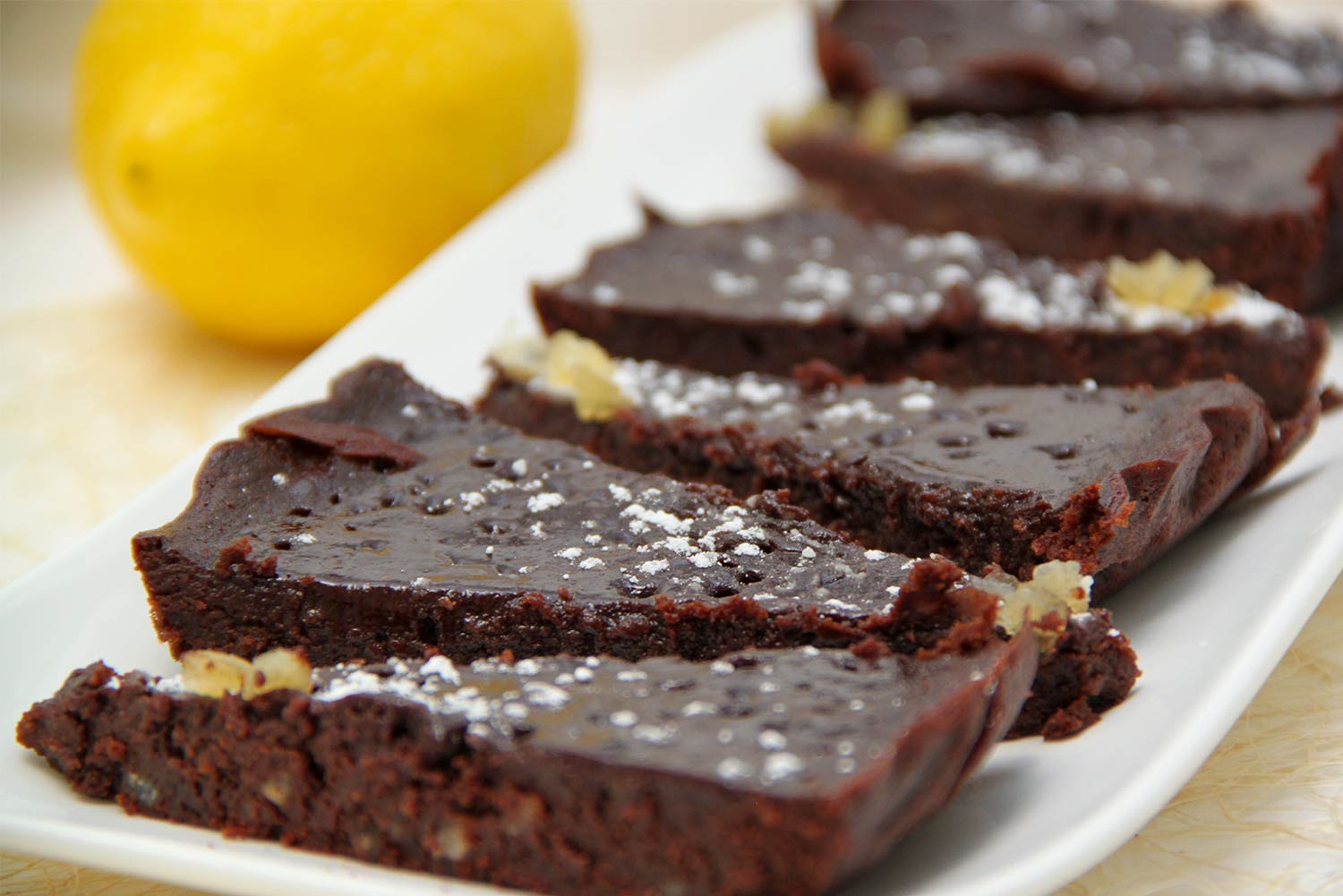 Recette de fondant au chocolat et au citron