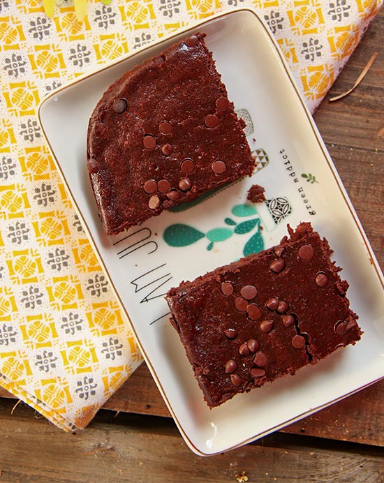 Recette de fondant au chocolat noir et à la courgette