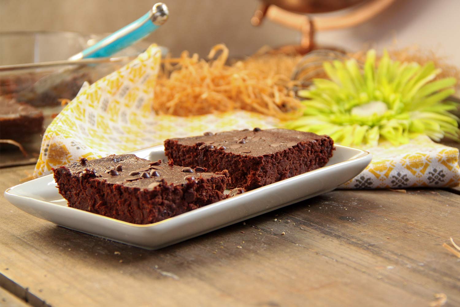 Recette de fondant au chocolat noir et à la courgette