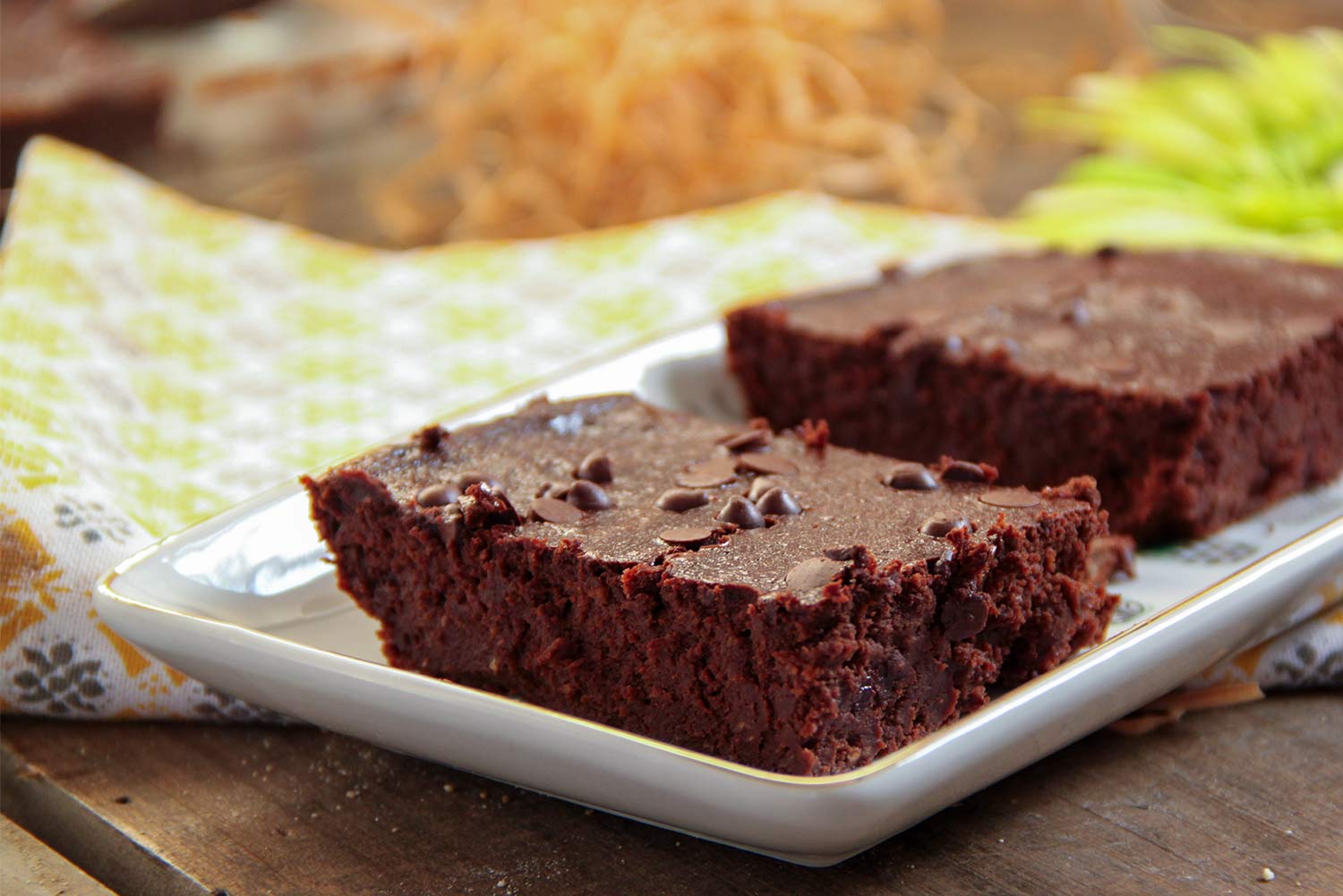 Recette de fondant au chocolat noir et à la courgette