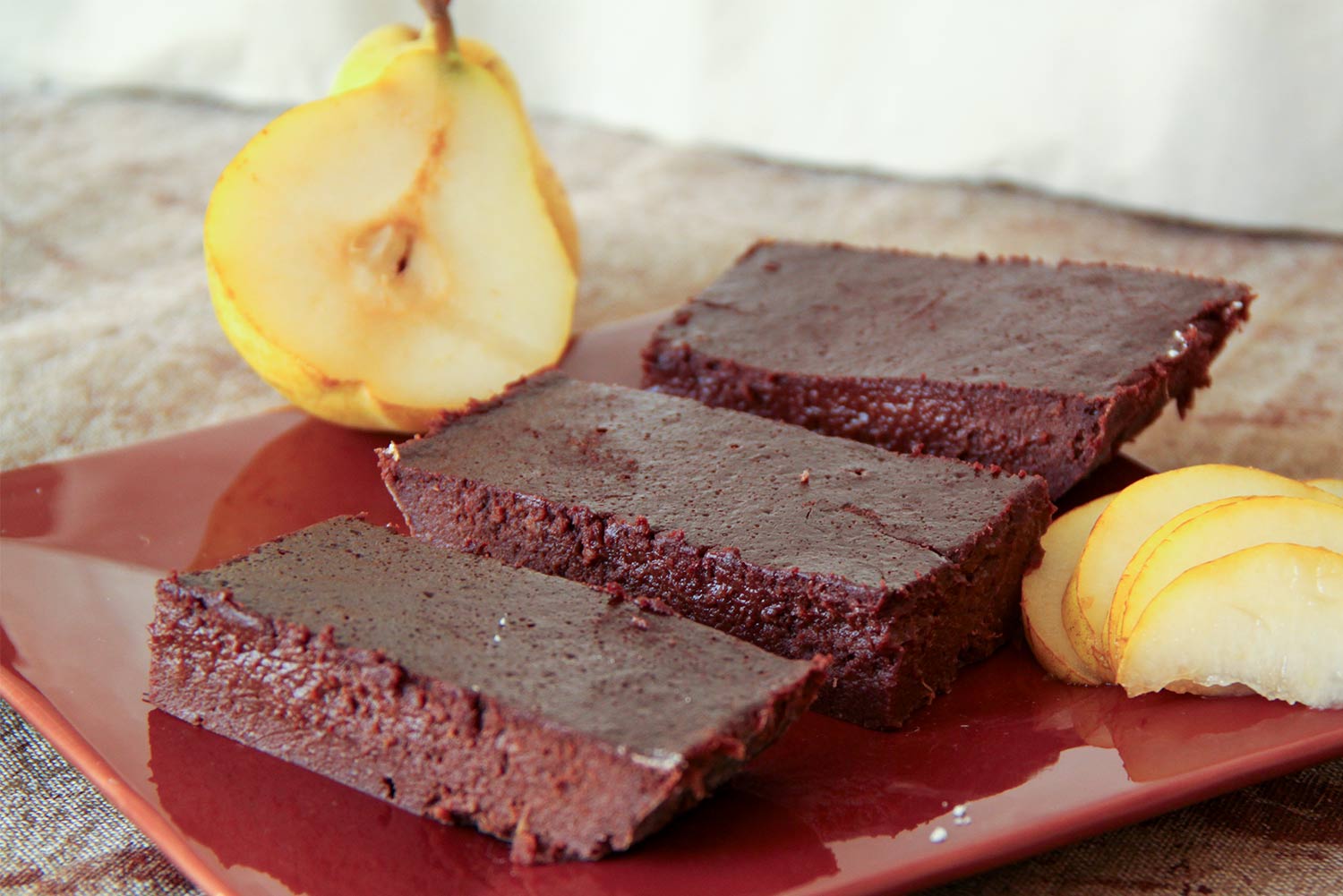 Recette de fondant au chocolat et aux poires