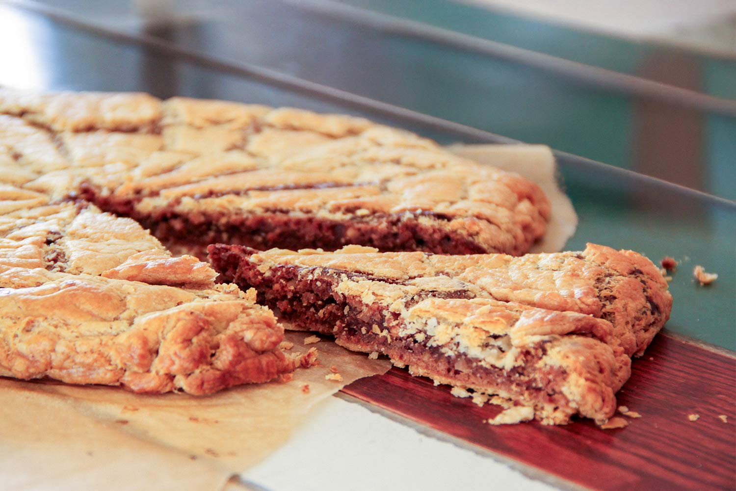 Galette des rois au chocolat au lait et aux cacahuètes