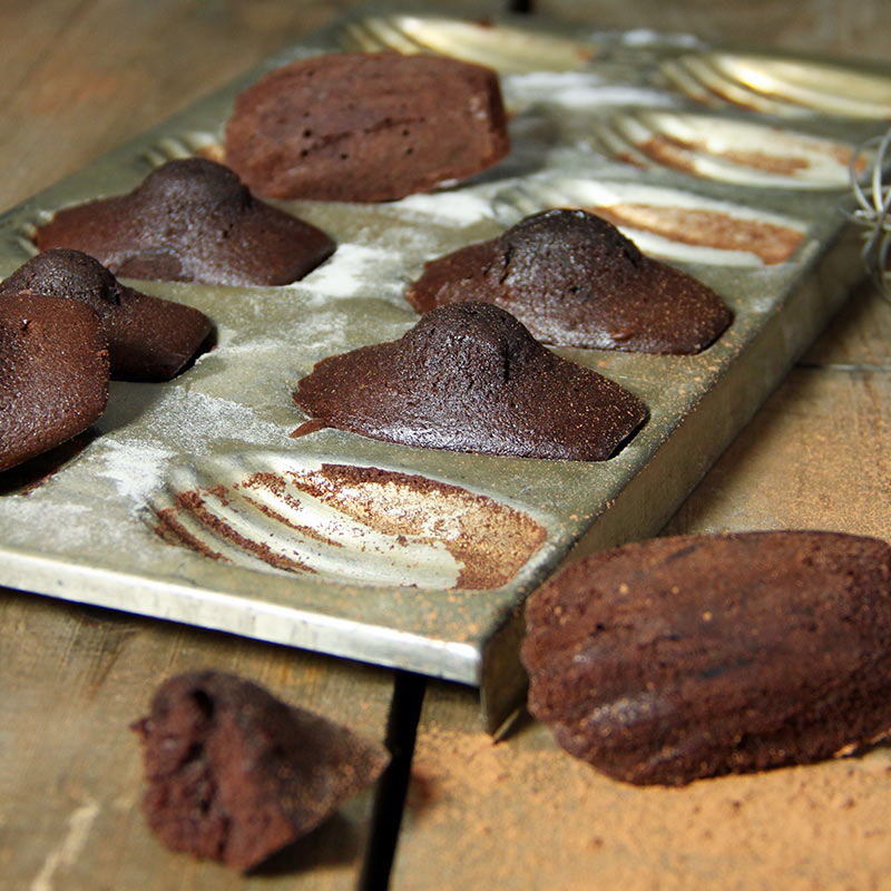 Recette de madeleines au cacao