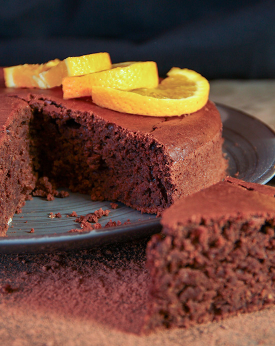 Recette de moelleux au chocolat à l'orange entière