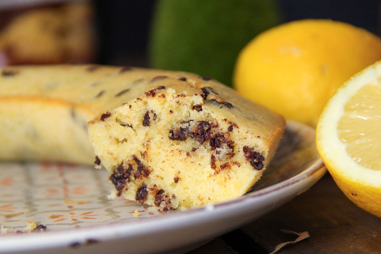 Recette de moelleux au citron et aux pépites de chocolat noir