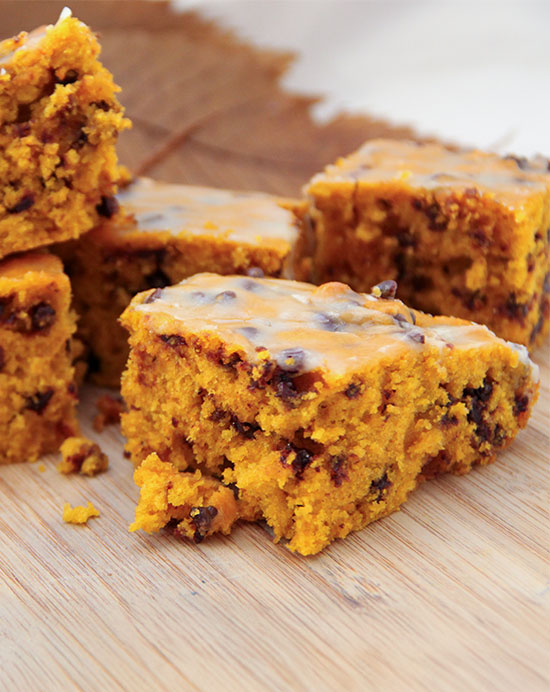 Moelleux au potiron et pépites de chocolat noir