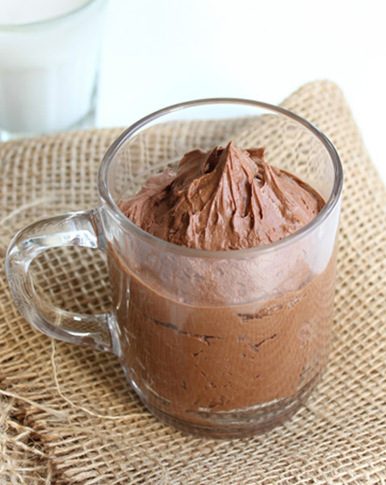 Mousse au chocolat végétale