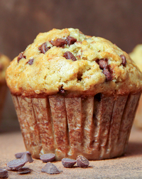 Recette de muffins aux pépites de chocolat au lait