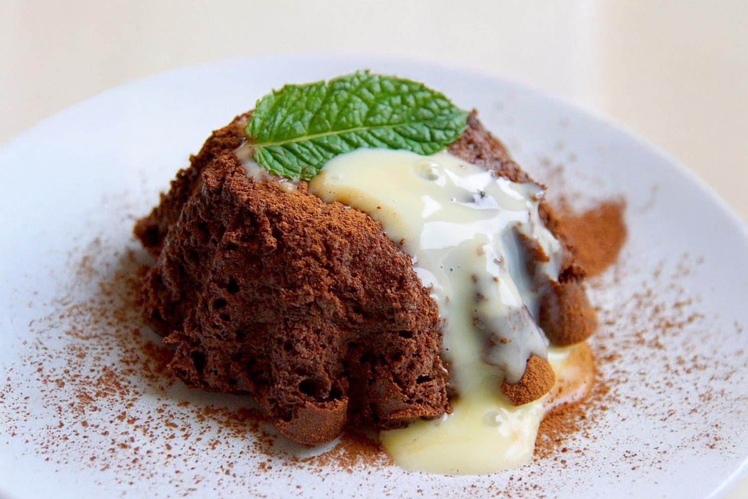 Recette de pudding chocolat tofu à la menthe