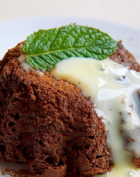 Recette de pudding chocolat tofu à la menthe