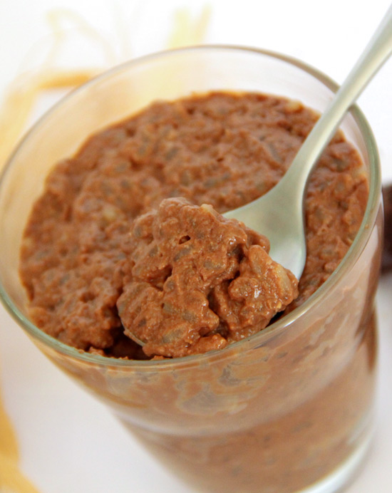 Recette de riz au lait au chocolat