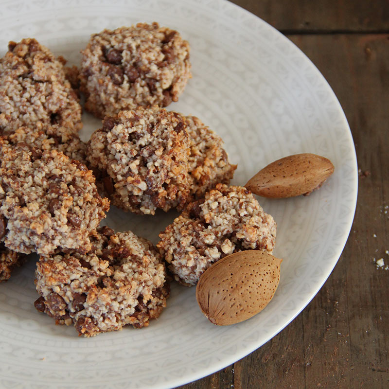 Recette de rochers aux amandes et pépites de chocolat au lait