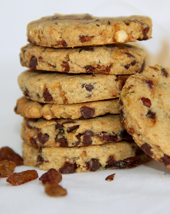 Recette de sablés aux fruits secs et pépites de chocolat