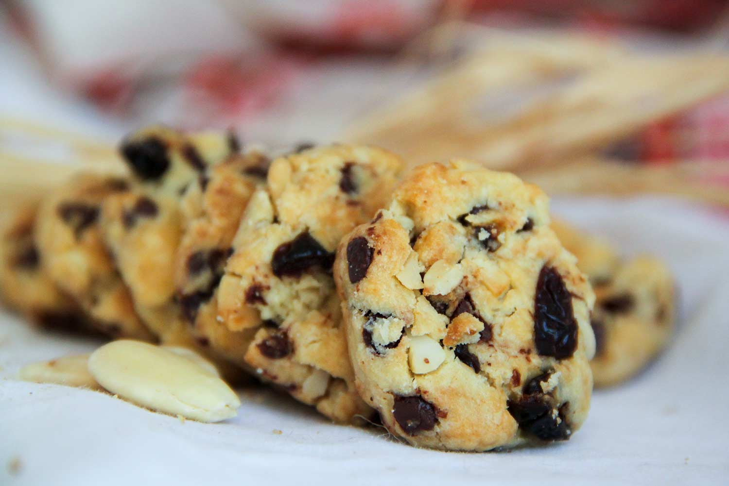 Recette de sablés aux pépites de chocolat, amandes et cranberries