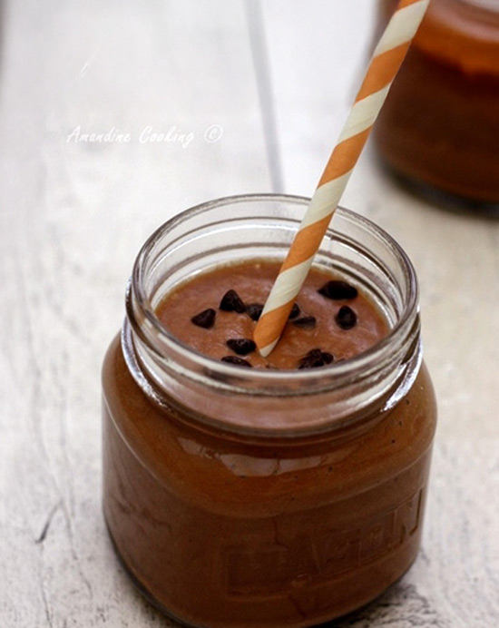 Recette de smoothie poire chocolat