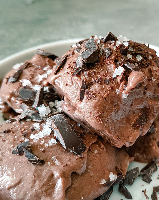 Recette de sorbet au cacao, à la cacahuètes et à la fleur de sel