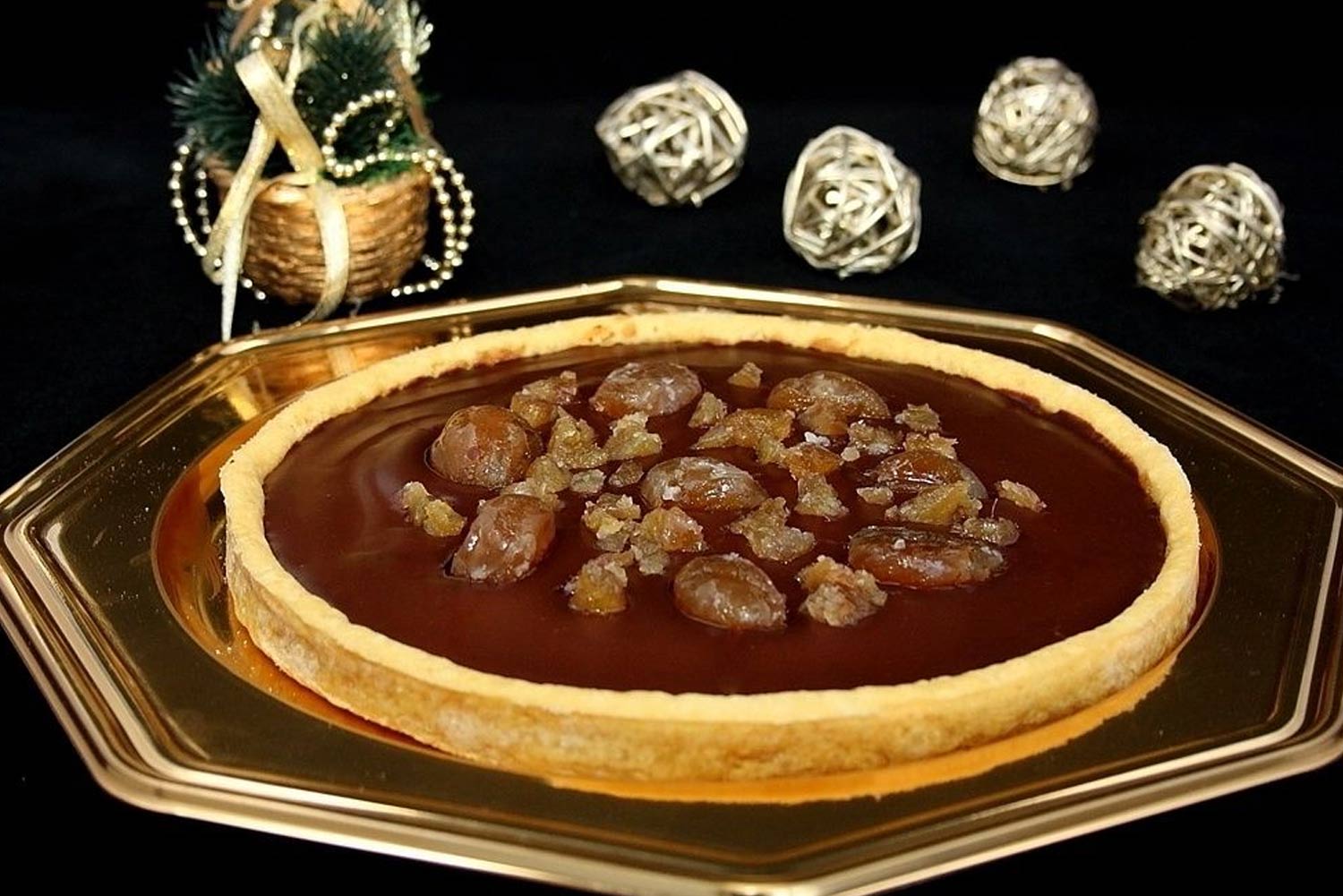 Recette de tarte au chocolat et aux marrons