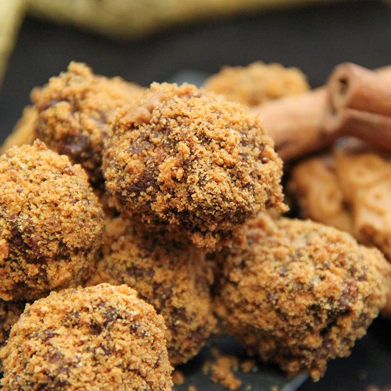 Recette de truffes au chocolat et aux speculoos