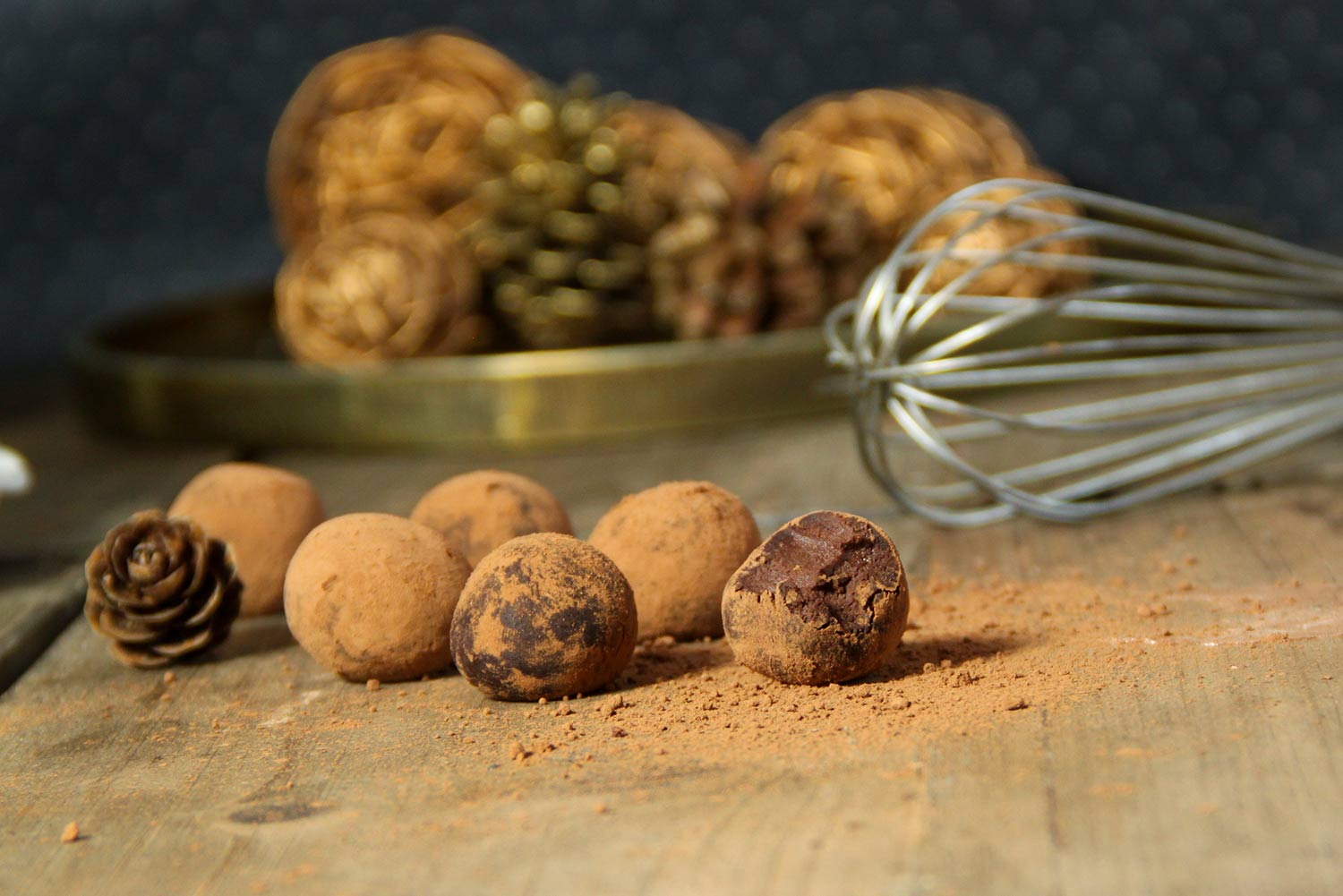 Recette de truffes vegan au chocolat noir