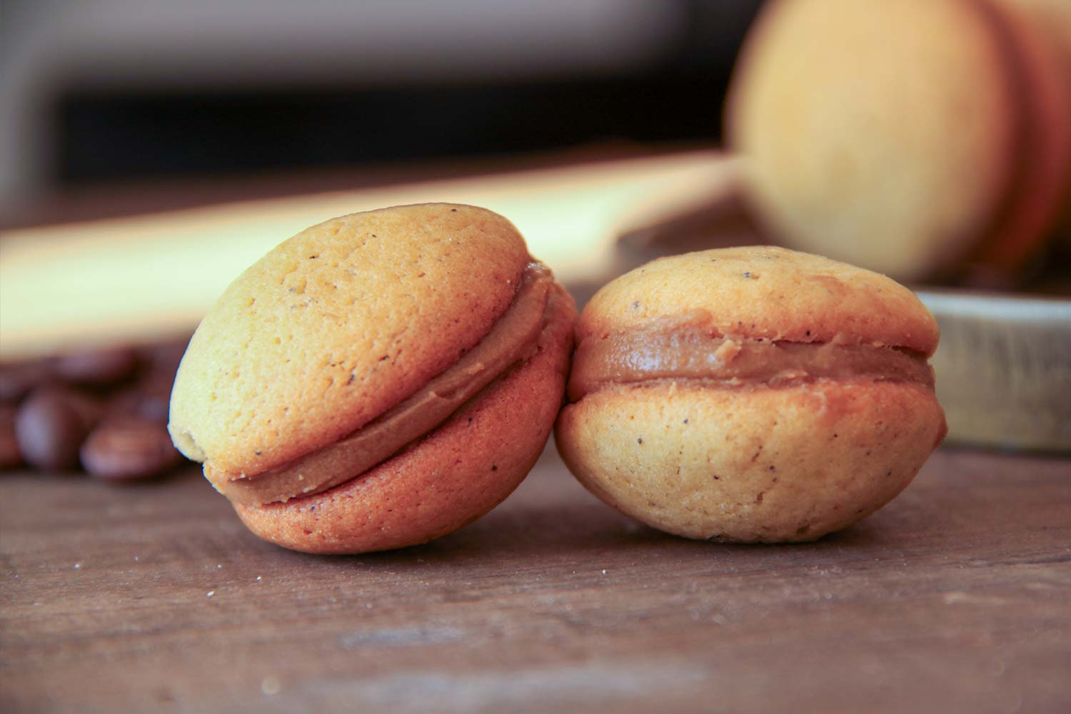 Recette de whoopies chocolat blanc café