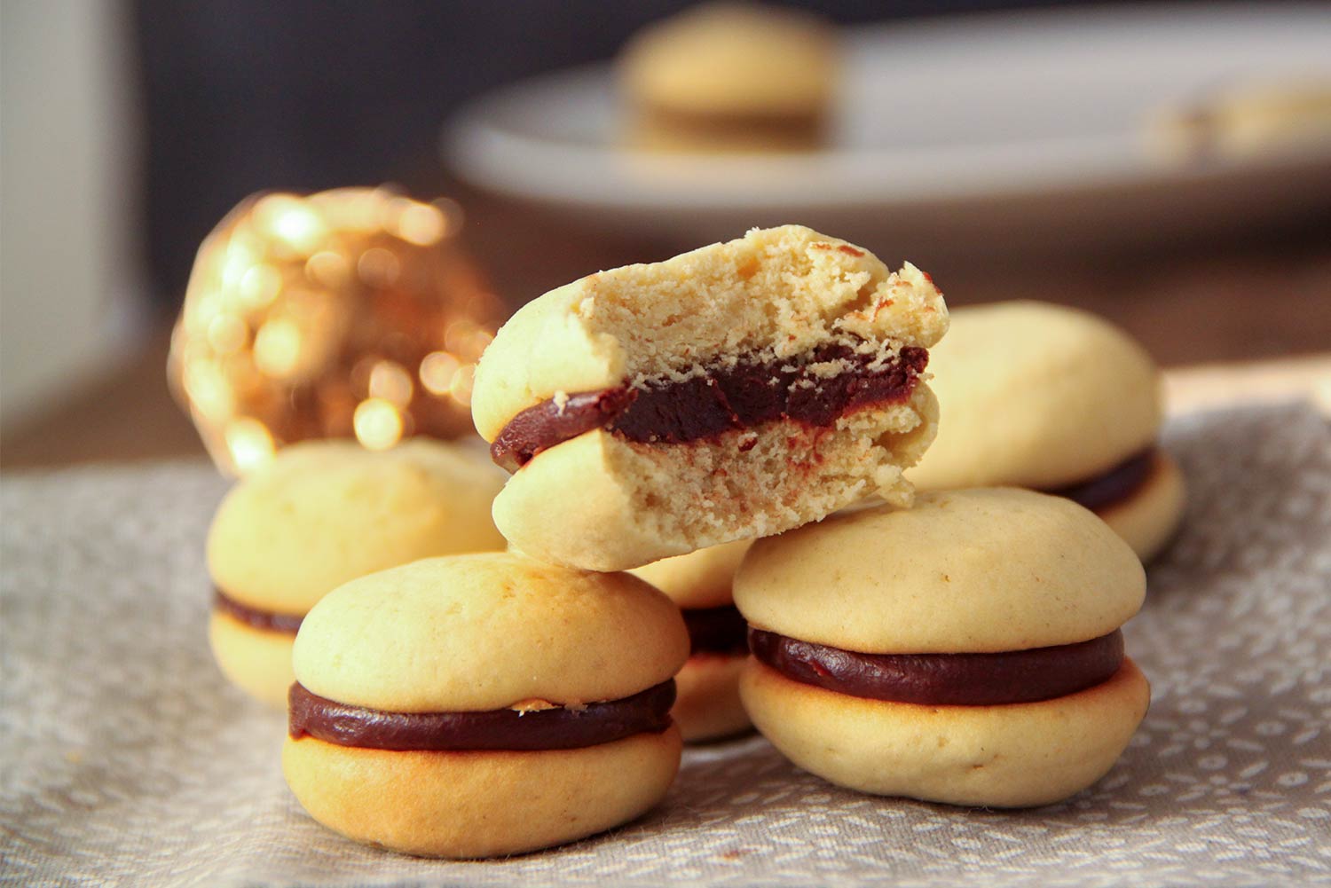 Recette de whoopies au chocolat et au caramel
