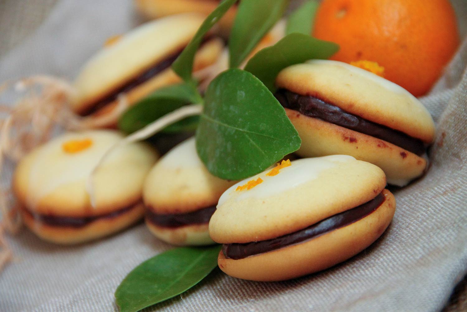 Recette de whoopies au chocolat et à la fleur d'oranger