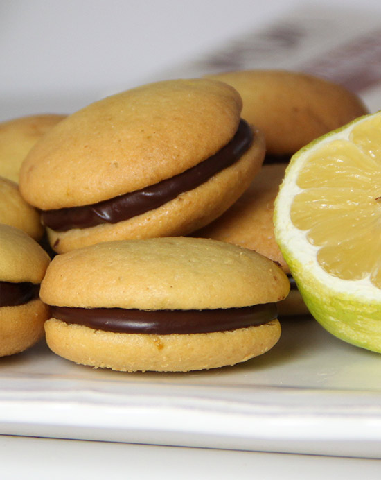 Recette de whoopies au chocolat noir et au citron
