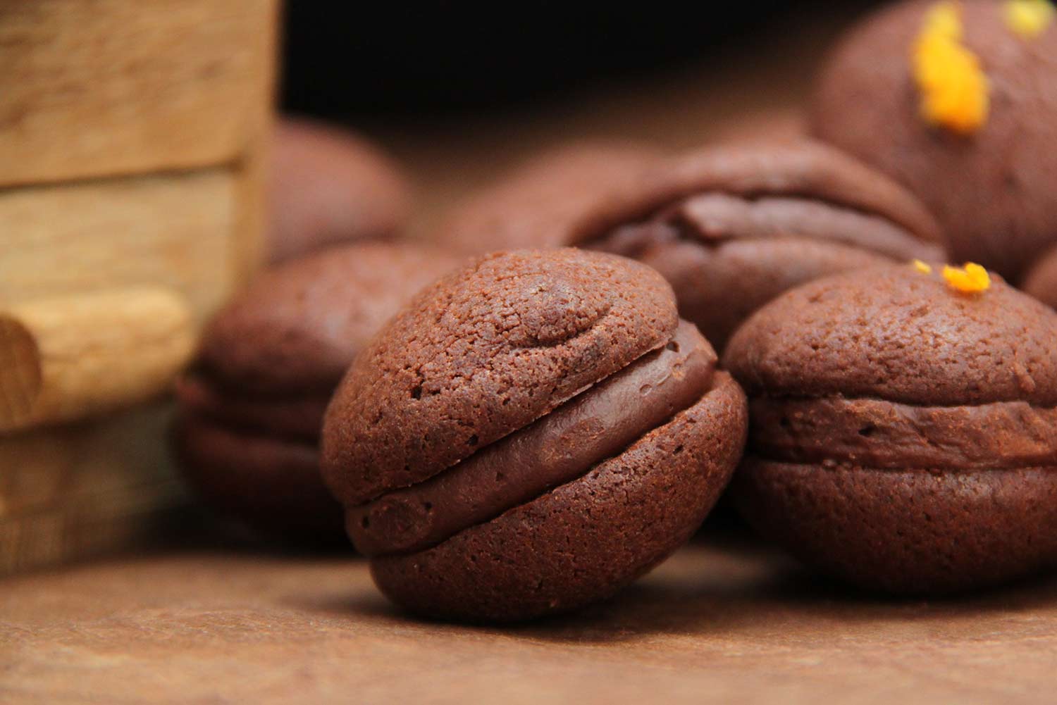Recette de whoopies au chocolat et à l'orange