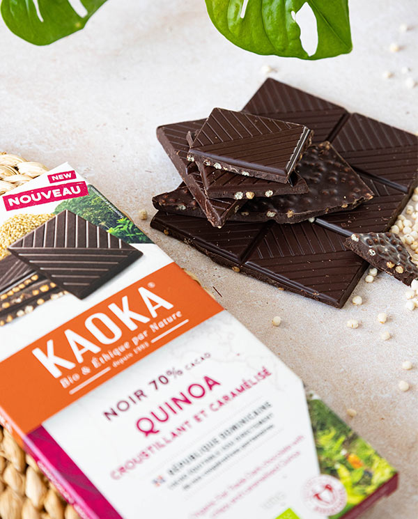 Nouvelle tablette Noir Quinoa Croustillant Kaoka