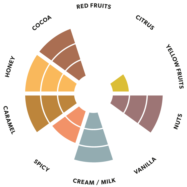Kaoka Dominican Republic Milk Chocolate Flavour Wheel