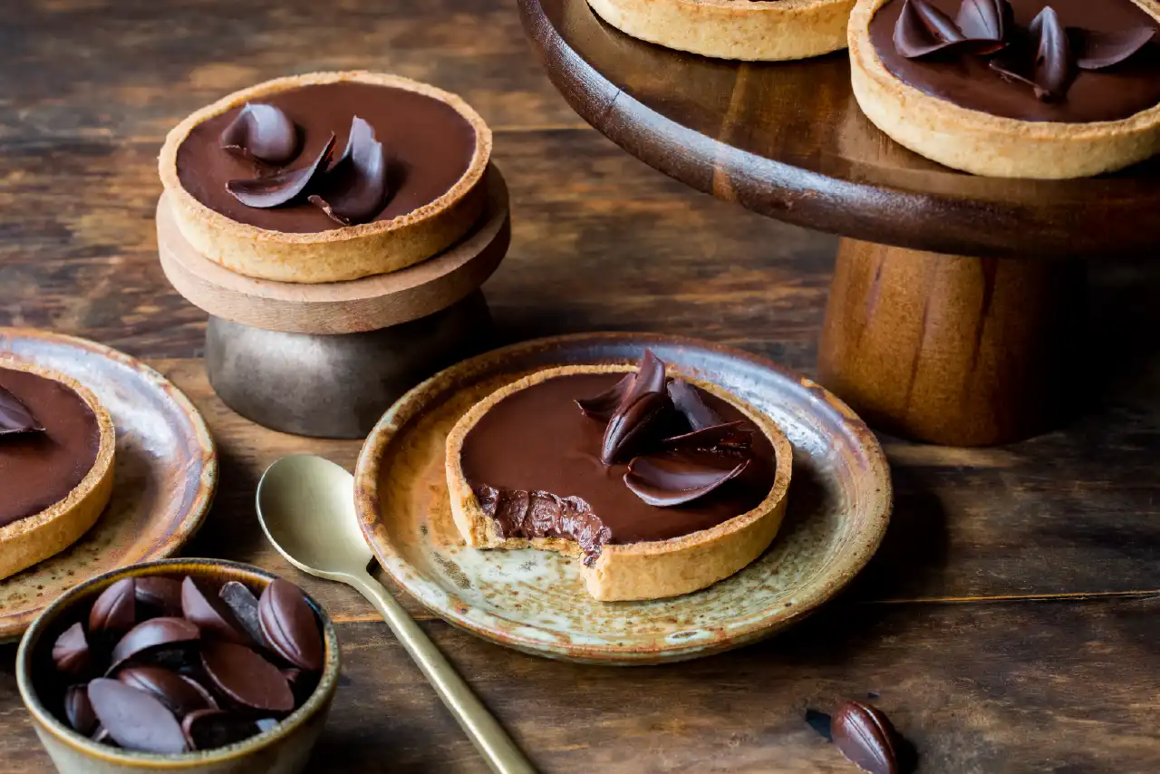 Recette de tartelettes vegan au chocolat noir