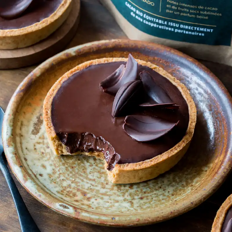 Recette de tartelettes vegan au chocolat noir