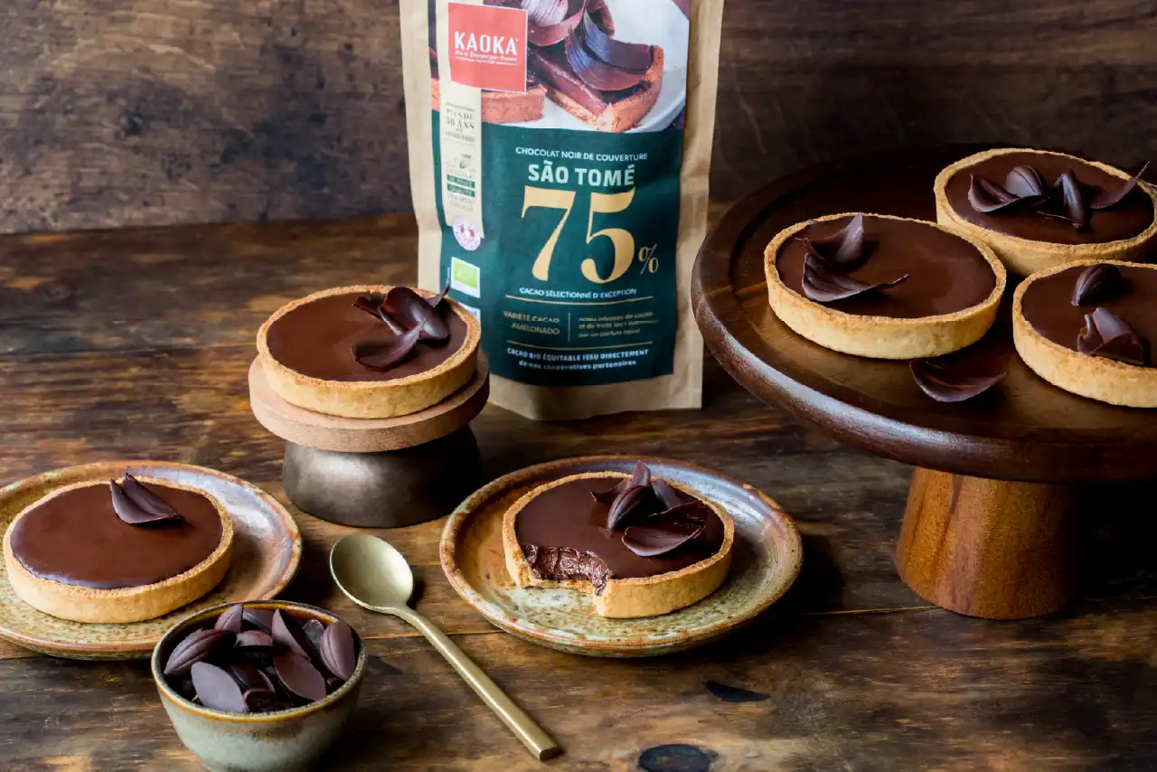 Recette de tartelettes vegan au chocolat noir