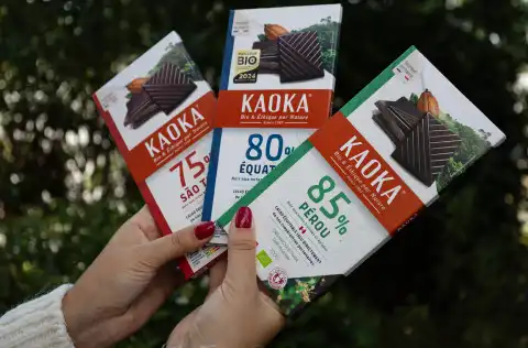 Des chocolats bio, pure origine de la marque Kaoka