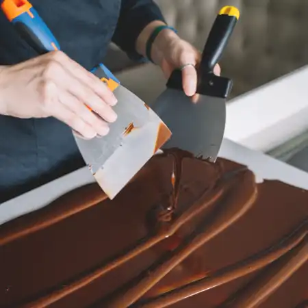 Tempérage d'un chocolat au lait