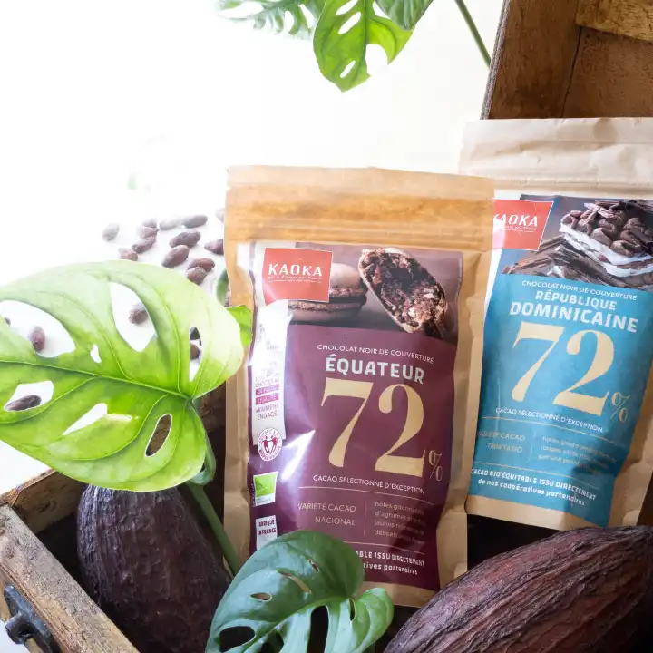 Gamme de chocolats sans gluten Kaoka